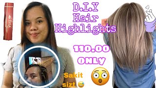 DIY Hair Dye with Highlights ♥️  Easy Highlights [upl. by Kleeman]