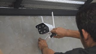 KIT 4G de Cámaras de seguridad WIFI COMO INSTALAR Y CONFIGURAR 1 [upl. by Ernesto]