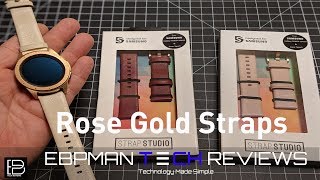 Straps for the Rose Gold Samsung Galaxy Watch from Studio Strap [upl. by Stoddard]