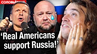 ALEX JONES CRIES ON RUSSIAN TV w Vladimir Solovyov [upl. by Besnard]