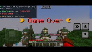 hive gameplay Skywars Minecraft bedrock [upl. by Garwin]