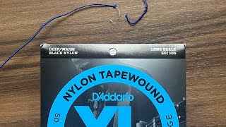 D’Addario Nylon Tapewound Bass String Watch video this before you buy them [upl. by Gelasias]