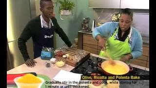 Knorr Olive ricotta and polenta bake 22062012 [upl. by Arrim]