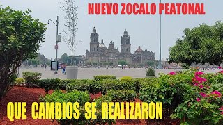 Recorriendo el NUEVO ZÓCALO PEATONAL  Así Quedo el Zócalo en CDMX [upl. by Tabber541]