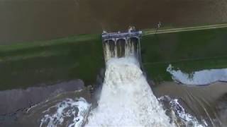 Edenville Dam at Flood Stage 5192020 Drone View [upl. by Salisbury]