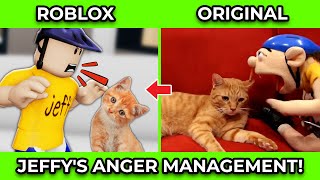 SML Movie vs SML ROBLOX Jeffys Anger Management  Side by Side [upl. by Max]