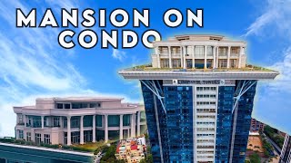 Mansion Sits on Top of Skyscraper Condo  Never Done Before Mogul Vijay Mallya Exclusive House Tour [upl. by Nerta]