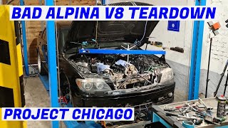 Broken Alpina Is Hiding Secrets and a NAIL Literally  Supercharged B7  Project Chicago Part 2 [upl. by Nehte]