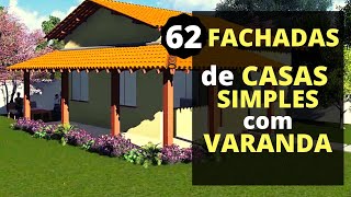 Casas Simples Varandas Marcantes 62 Ideias Inspiradoras Imperdível [upl. by Animahs]