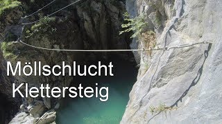 Möllschlucht Klettersteig SchluchtFerrata am Fuße des Großglockners Österreich [upl. by Zimmerman]