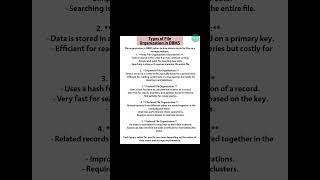 Types of File Organization in DBMS  Explained Simply [upl. by Ledif]