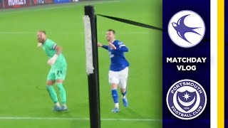 7 GOALS IN 2 GAMES  Cardiff City vs Portsmouth Vlog 202324 [upl. by Ahtebbat]