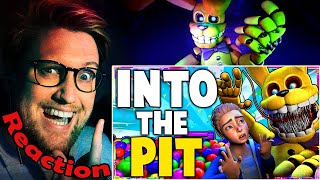 FNAF  quotINTO THE PITquot Song  Dawko amp DHeusta REACTION [upl. by Enimzzaj]