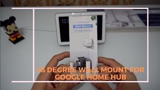 45 Degree Wall Bracket Holder Stand for Google Home Hub [upl. by Martynne]