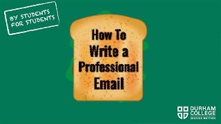 How To Write a Professional Email  For Students By Students [upl. by Phil213]