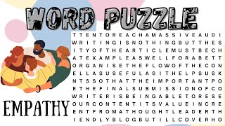 Word Puzzle amp Game 🧠 FIND THE WORD EMOTION Test Your Mind amp Feelings in This Word Search Challenge💖 [upl. by Lyrej322]