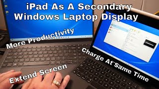 How To Use An iPad As A Secondary Display with a Windows 11 Laptop [upl. by Rhea]