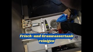 Frisch und Grauwassertank im Wohnmobil reinigen [upl. by Yebot]