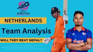 Is This Netherlands Team Strong Enough To Beat Nepal   Netherlands Team Review For T20 Worldcup [upl. by Dadirac633]