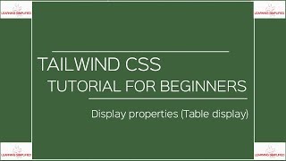 Tailwind CSS Tutorial for Beginners Part6Table Display [upl. by Urbanus]