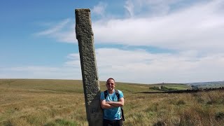 A Hot Hike across Heptonstall Moor Reaps Cross Raistrick Greave Gorple Stones Hebden Bridge [upl. by Dreddy]