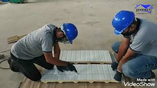 ROOFMATE PU SANDWICH ROOF PANEL  MATHOD OF MAKING MITER JOINTS [upl. by Ahsaet299]