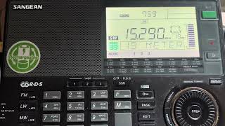 NHK World Radio 15290kHz 800UTC 1st October 2024 from relay station in France [upl. by Elyak]