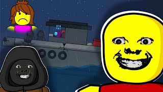 AMONG US vs WEIRD STRICT DAD ROBLOX CHAPTER 3  kiwis ANIMATION [upl. by Inele]