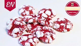 Christmas Crinkle Cookies Cherry Amaretto Chocolate Recipe  Williams Kitchen [upl. by Wenn]