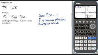 Matematik 5000 3bc Uppgift 2265 b CASIO fx CG50 för reviderad ämnesplan 2021 v3 [upl. by Critchfield693]