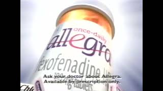 Allegra 180 Fexofenadine Commercial 2004 VHS Rip [upl. by Barhos977]