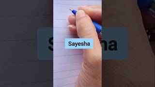 Sayesha happy handwriting beautiful tipsandtrick request name art artist WriteItUp3 [upl. by Akemyt655]