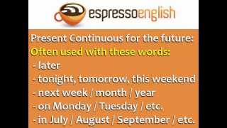 Present Continuous for Future Use English Grammar [upl. by Dagnah614]