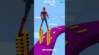 SpiderMan ne Chala skateboard 3D game play 😍😜 gaming oggyandjack spiderman shorts [upl. by Aisitel]