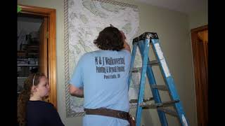 Hanging A Nautical Chart Wallpaper Mural [upl. by Crompton595]