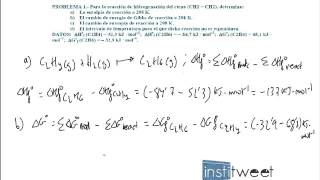 Ejercicio resuelto termoquímica entalpía entropía y energóa libre de Gibbs [upl. by Anialam]