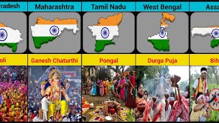 Indian States and Their Festivals A Celebration of Diversity [upl. by Conroy]