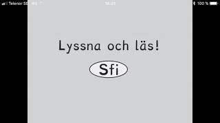 Lyssna och läs Sfi [upl. by Llehsar]