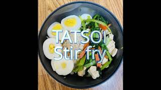 Tatsoi Stir fry [upl. by Anawd]