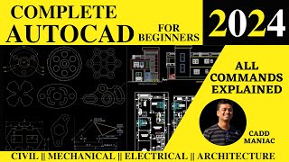 AutoCAD 2024 in 2 Hours  Complete AutoCAD for Beginners  Mechanical Civil Electrical Arch [upl. by Richard690]