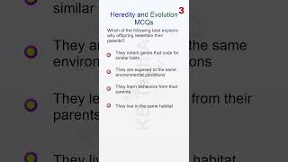 TOP 50 MCQ Heredity and Evolution Part 12 [upl. by Geirk]