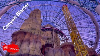 Canyon Blaster Indoor Coaster 4K60 POV Adventuredome Circus Circus Las Vegas [upl. by Manheim863]