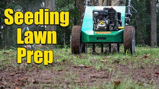 Lawn Seeding and Aeration  Prep and Fix Your Soil When Seeding [upl. by Anaej]