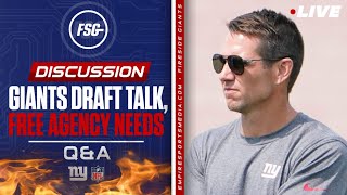 Giants Draft Talk Free Agency Needs Q amp A [upl. by Shiri]