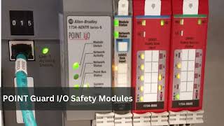 Allen Bradley POINT Guard IO Safety Modules 1734IB8S 1734OB8S 1734IE4S [upl. by Raffarty]