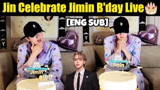 🔴 ENG SUB BTS Jin Celebrate Jimin Birthday in Weverse Live 101024  Jin Weverse Live Today [upl. by Ninehc899]