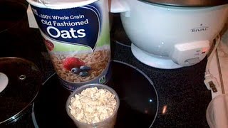 Easy Perfect Oatmeal  How to Make Oatmeal in a Rice Cooker [upl. by Coke]