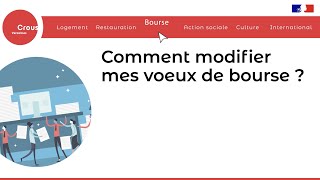 Comment modifier mes vœux de bourse [upl. by Semaj]