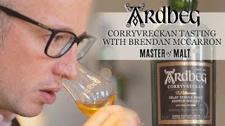 Ardbeg Corryvreckan tasting with Brendan McCarron  Master of Malt [upl. by Nylrats]