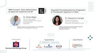 MPN Connect  Dose Optimization Jakavi for Treatment of MF  Essential Thrombocythemia Prognostic amp [upl. by Nevla]